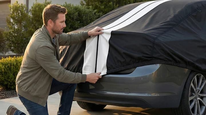 Nissan Sentra with Coverland car cover